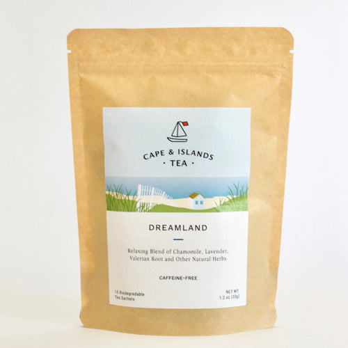 herbal sleep tea a blend of chamomile, lavender, valerian and other herbs.